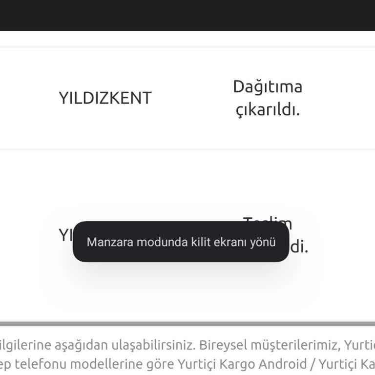 Yurtiçi Kargo Kargomu Teslim Etmedi.
