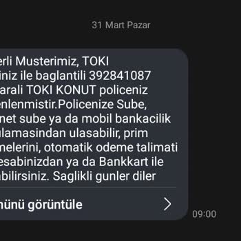 Türkiye Sigorta Turkiye Sigortaları TOKİ Poliçe İptali