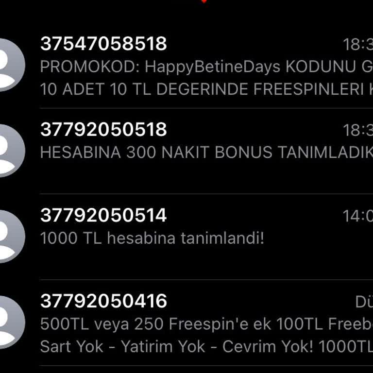 Vodafone Bahis Mesajları Geliyor
