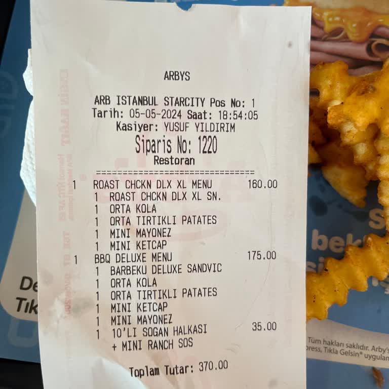 Arby's Bekletme Süresi Ve Memnuniyetsizlik