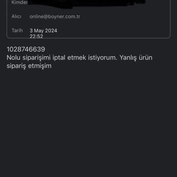 Boyner Sipariş İptalini Kabul Etmiyor