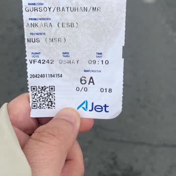 AJet (Anadolu Jet) 05.05.2024 09:10 Tarihli Ankara (esb) -Muş Havaalanı Uçuşu Mağduriyeti