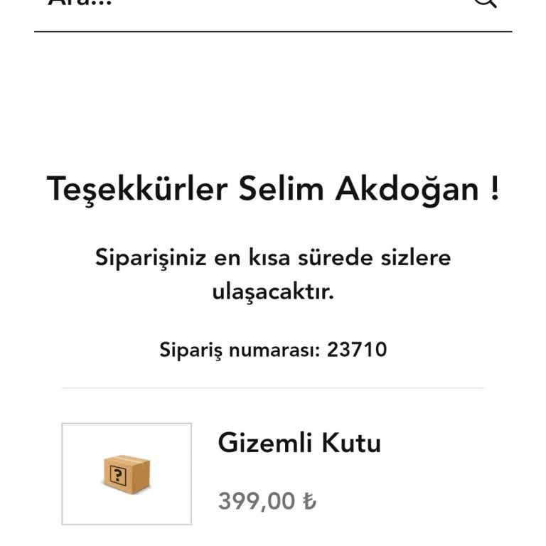 Sakaoğlu Store Gizemli Kutu 3 Haftadır Gelmeyen Kargo Ve Ücret İadesi