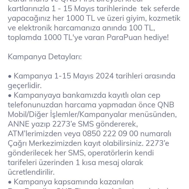 QNB Finansbank Ve Yerine Getiremediği Kampanya Müşteriyi Mağdur Ediyor