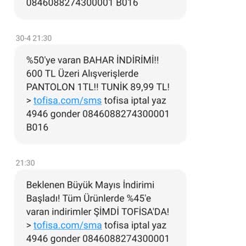 Tofisa Ürünlerin Gibi İletişim Yolun da Kalitesiz, Almaz Olsaydım!
