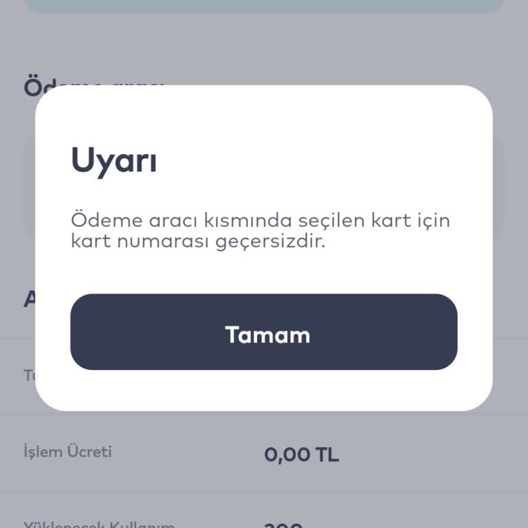Papara Geçersiz Kart Sorunu
