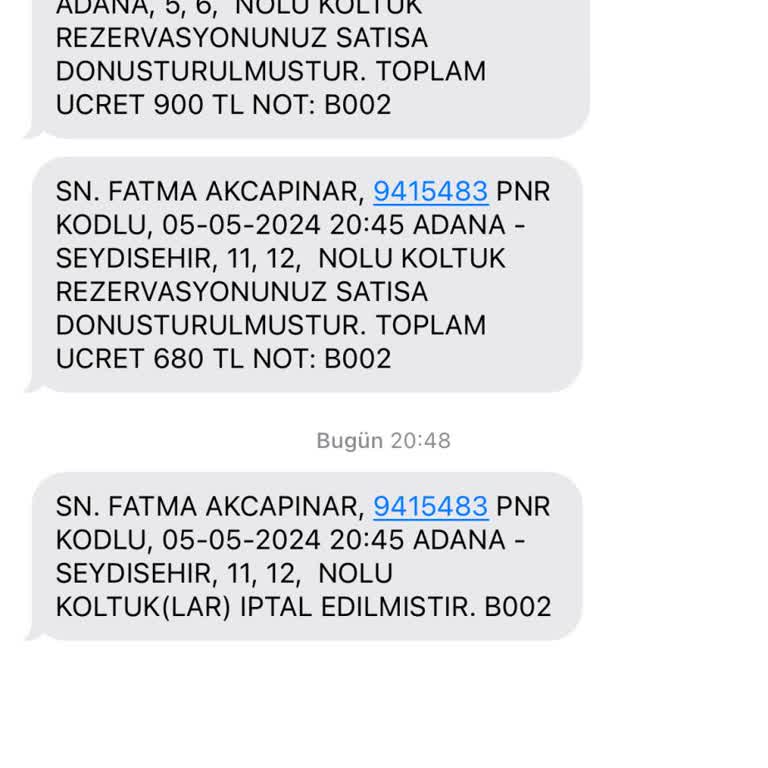 Isparta Petrol Turizm Bilet Satışı Yapıp Saati Gelince Bileti İptal E