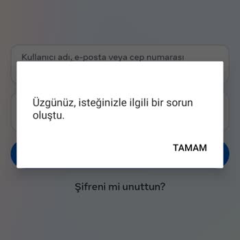 Instagram Giriş Sorunu!