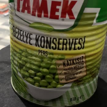 Tamek Konserve Bezelyeden Taş Çıktı