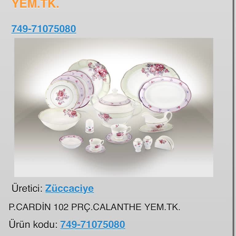 Pierre Cardin Züccaciye Pierre Çarşın Züccaciye Yedek Parça Tedarik Sorunu