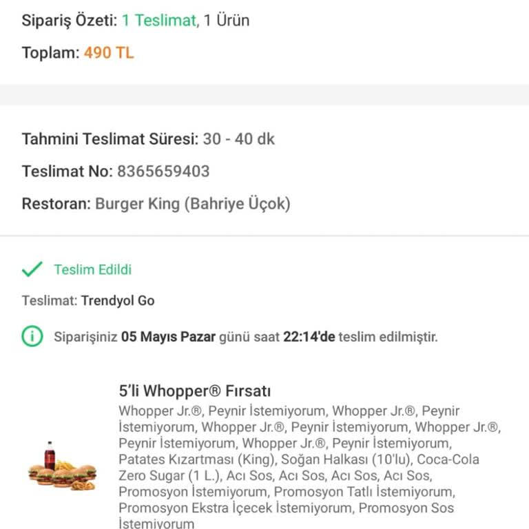 Burger King İzmir'deki Fast Food Restoranında Kalite Sorunları