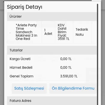 Kenwood 3 Aydır Gelmeyen Ürün