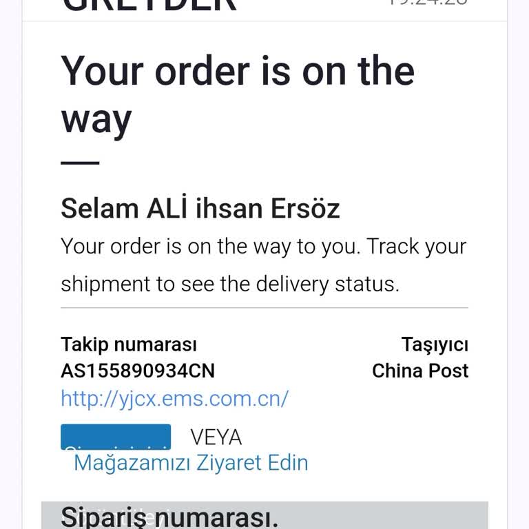 China Post Bir Aydır Teslimat Yok