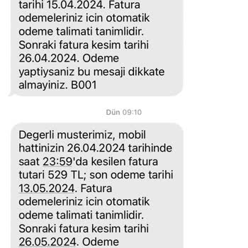 Pttcell Faturalı Hat Pişmanlıktır