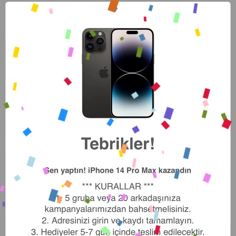 Trendyol Anneler Günü Hediyesi İphone 14 Pro Veriyor Diye Link Geldi