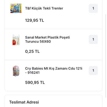 Migros Cry Babies 12 Li Eksik Ürün
