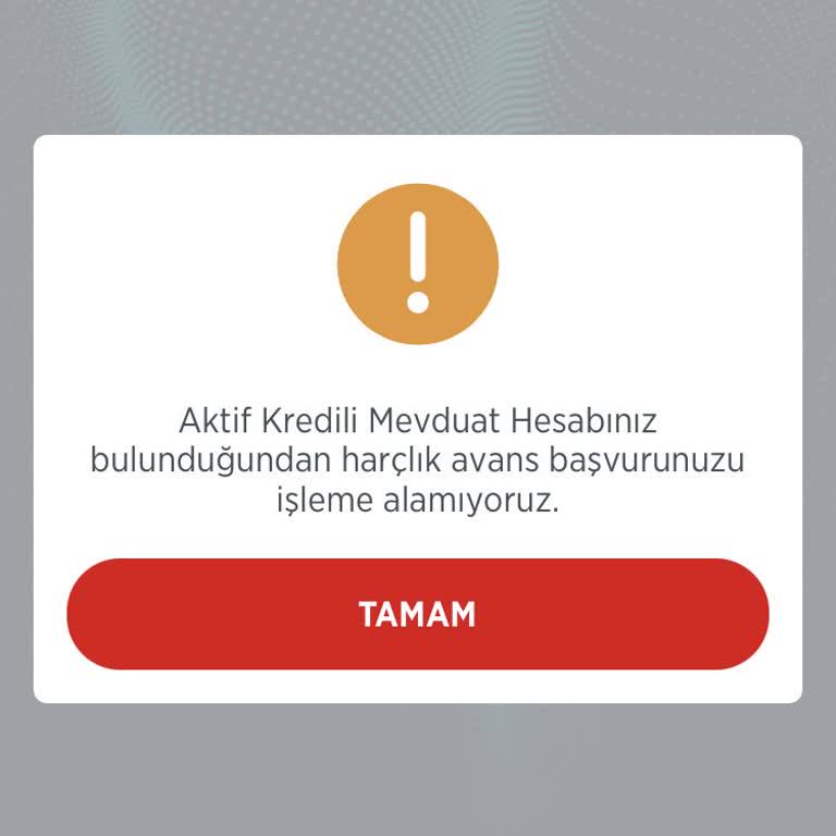 Ziraat Bankası Harçlık Avansım Açılmıyor