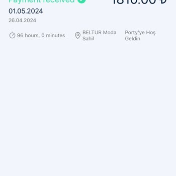 Porty 30 Dakika İçin 1810 TL Çekildi