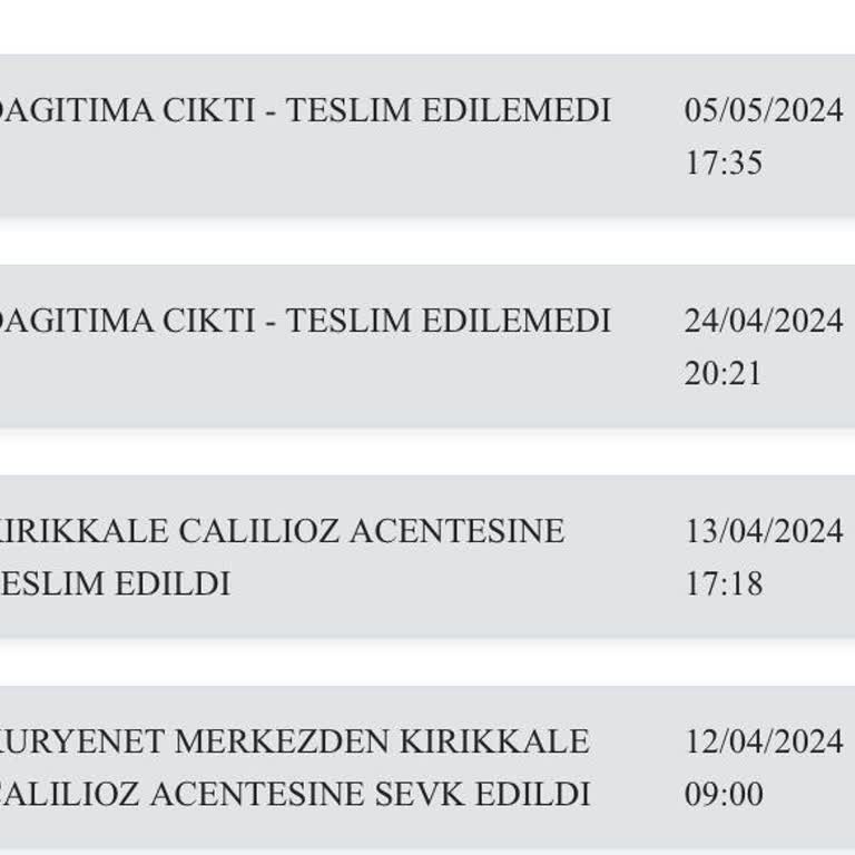 Kuryenet Adrese Teslim Yapılmaması 1.5 Ay Oldu