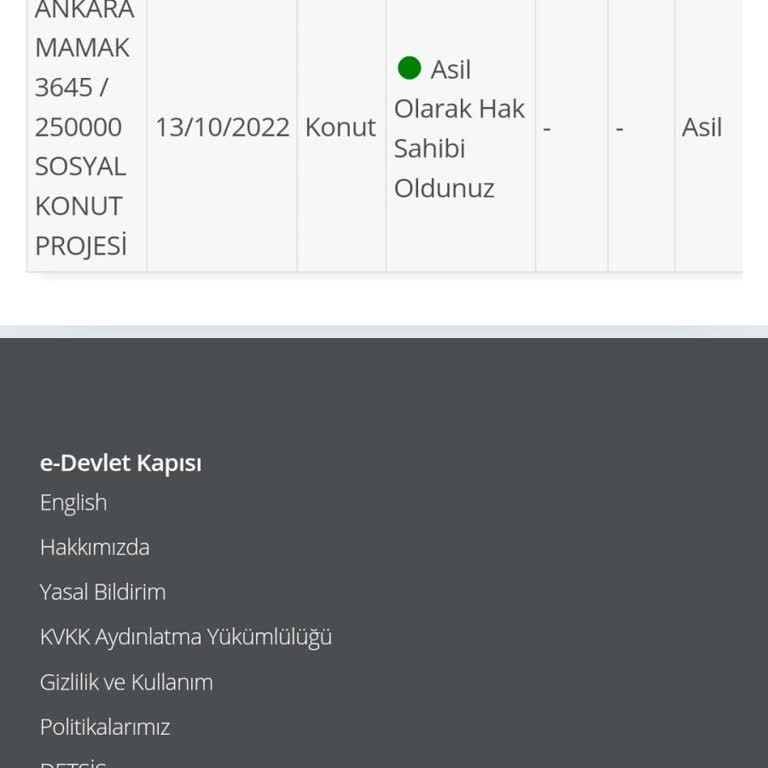 Ankara TOKİ 3645 Proje