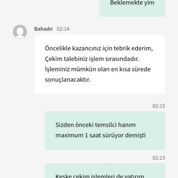 Betkolik Paramı Yatırmıyor 250 Yatırım Yaptım 350 Çekim 100 TL İçin