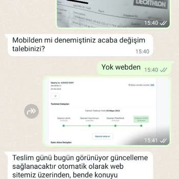 Decathlon Yanlış Numara Gönderilmiş Değiştiremiyorum