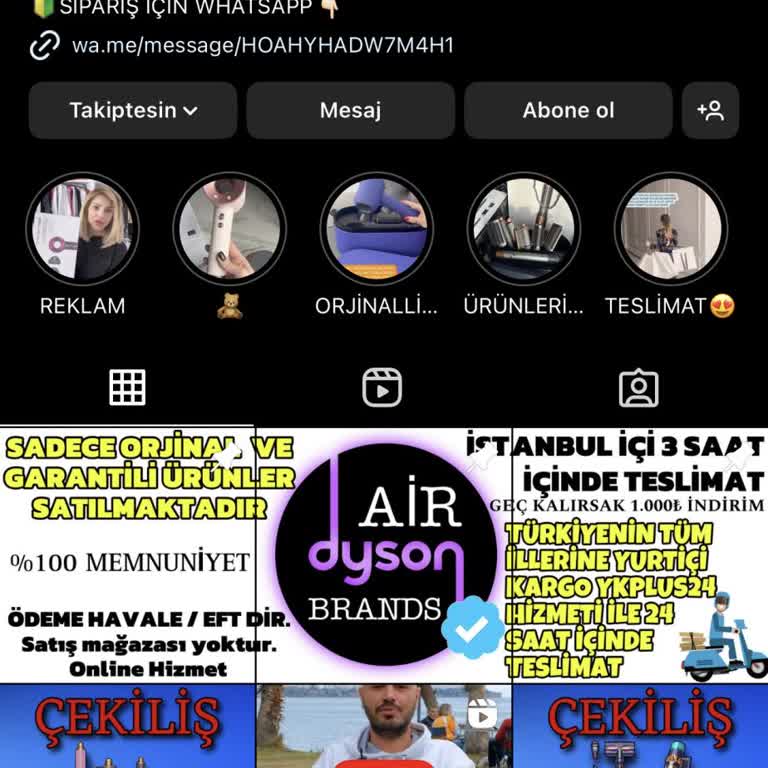 Dyson. Airbrannds (Instagram) Hızlı Teslimat Vaadiyle Yaşanan Mağduriyet!