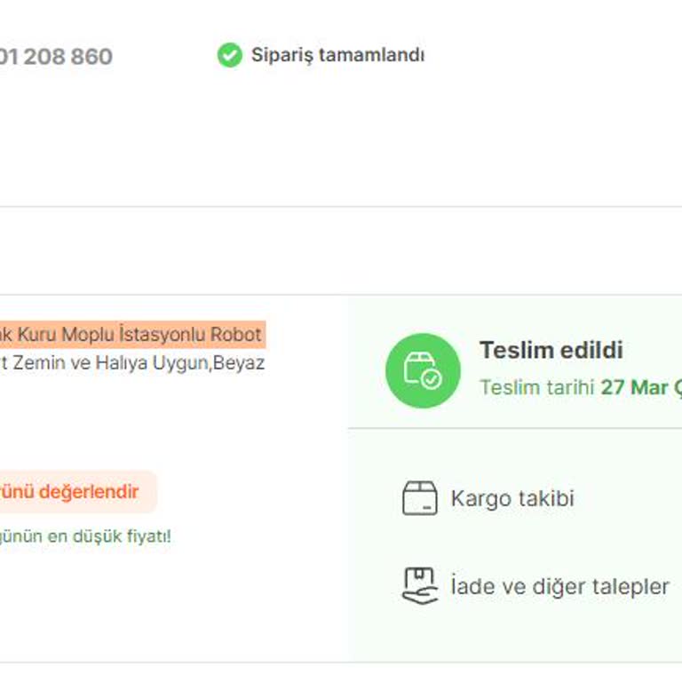 PHILIPS Ev Aletleri Philips 3000 Serisi Robot Süpürge Pişmanlıktır.