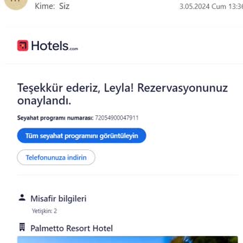 Hotels.com Rezervasyonumun Otel Sisteminde Gözükmemesi