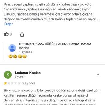 Ottoman Plaza Düğün Salonu (Gazientep) Ottoman Plaza Pişmanlıktır