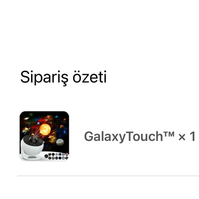 AyLamps Galaxy Touch Lamba Siparişim Kayıp!