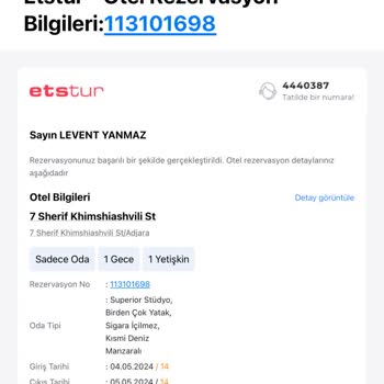 Etstur Batum'da Rezervasyon Sorunu Ve Mağduriyet
