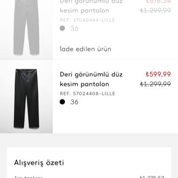 Mango İade Gerçekleştirmeden Ürünü Tekrar Satıyor!