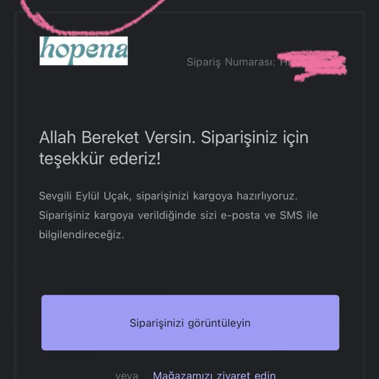 Hopena Shop Siparişleri Yollamıyor