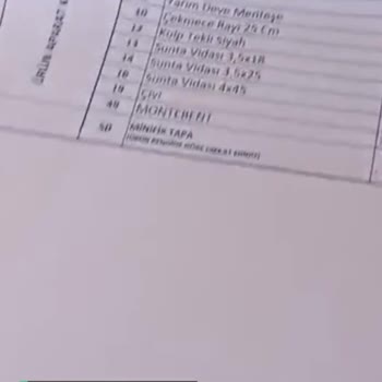 Bkconcept Eksik Montaj Malzemeleri