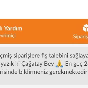 Trendyol Hızlı Market Fatura Sisteme Otomatik Yüklenmediği Gibi İstendiğinde De Verilmiyor.