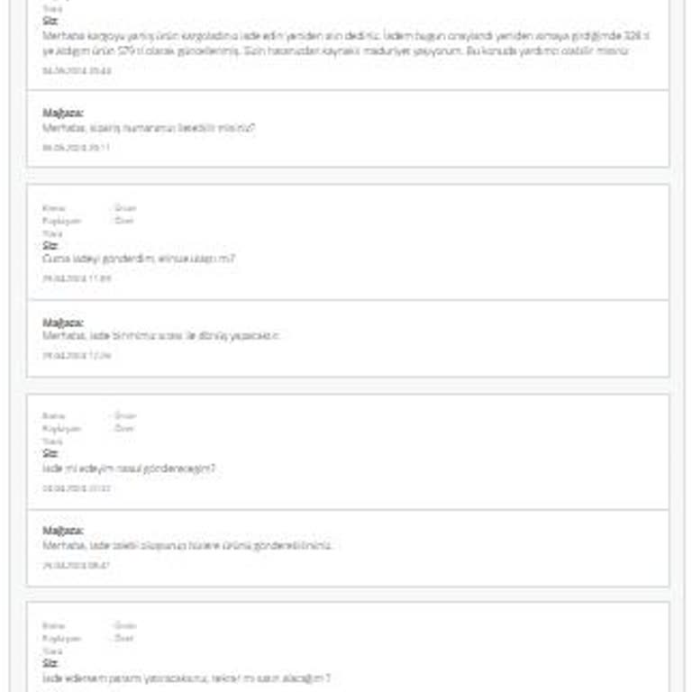 Manuka Çapraz Kargo Mağduriyet