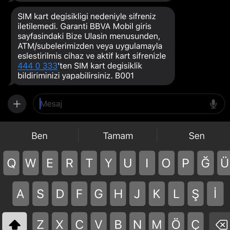 Garanti BBVA Yeni Üyelikte Sim Kart Blokesi Ve Erişim Sorunu