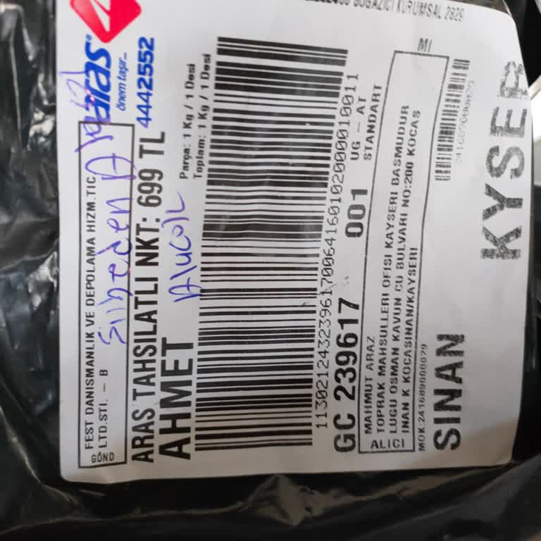 Fest Danışmanlık ve Depolama Arızalı Ürün İade Tutar Olan 699.00 TL'nin İadesi 5334162404