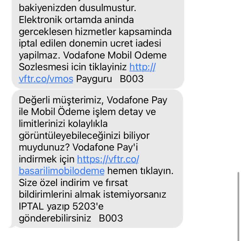 Vodafone Pay Vodafone Müşteri Hizmetleri Yardımcı Olmuyor