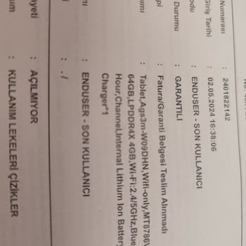 KVK Bakırköy Şubesi Tablet Gönderdim Yapmadan Yolladılar