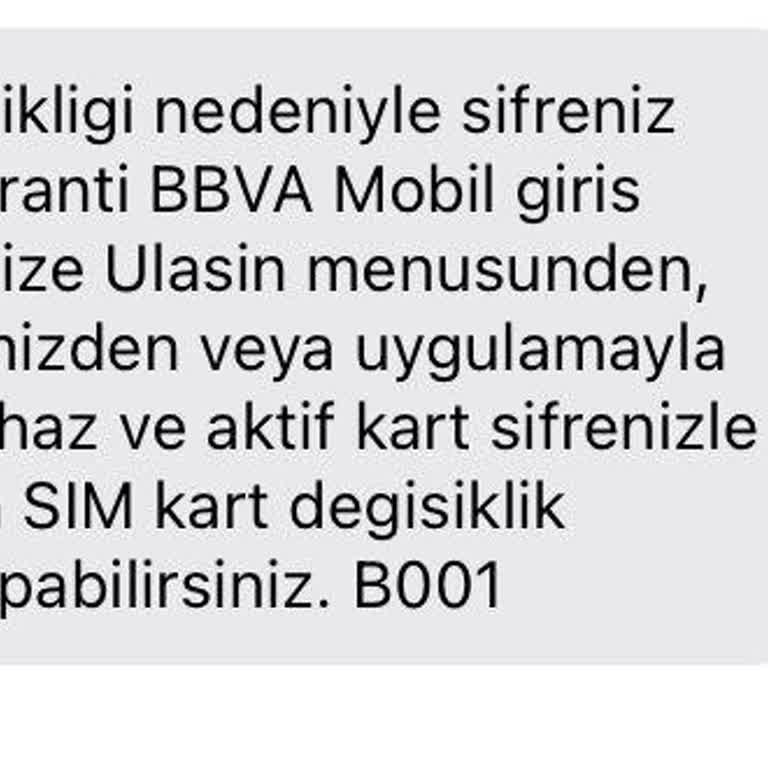 Garanti BBVA Sim Kart Blokesi Ve Yeni Üyelik Tamamlayamama