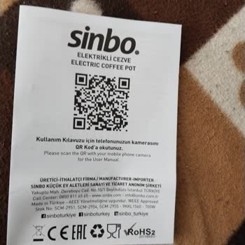 Sinbo Türk Kahve Makinesi