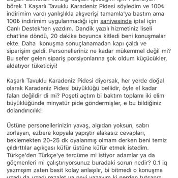 Getir Kalitesiz Hizmet, İletişimsizlik