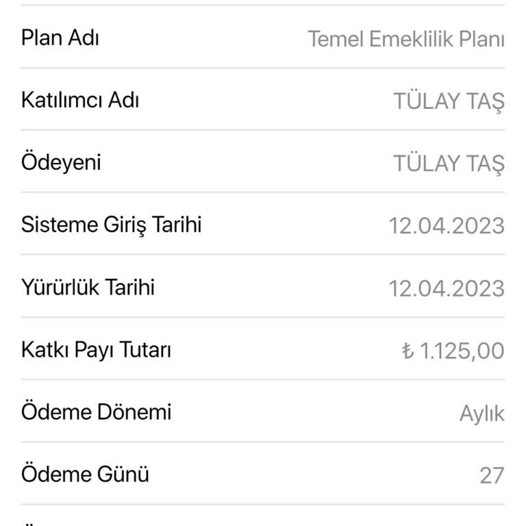 Türkiye Sigorta BES Aidat İptali