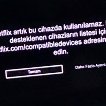 Samsung TV Netflix Destekleme Sorunu