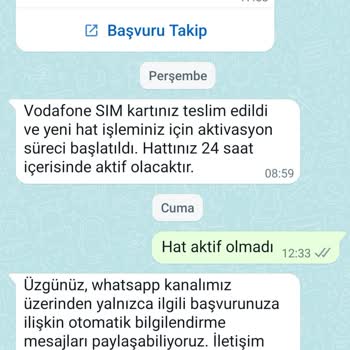 Vodafone Hattım Aktif Olmadı, İlgi Bekliyorum!
