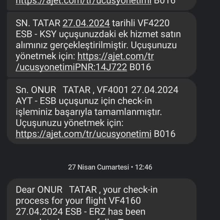 A Jet Uçuş İptali