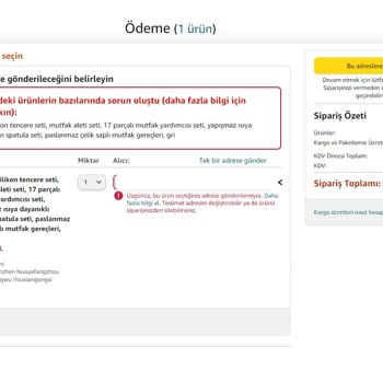 Amazon.com.tr, Siparişlerde Ülke/Milliyet Ayırımı Mı Yapıyor?