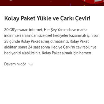 Vodafone Çark Çevrilme Hatası